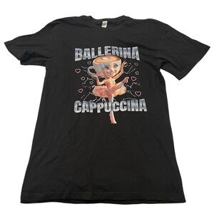 Men’s Ballerina Cappuccina Short Sleeve Tee Black M